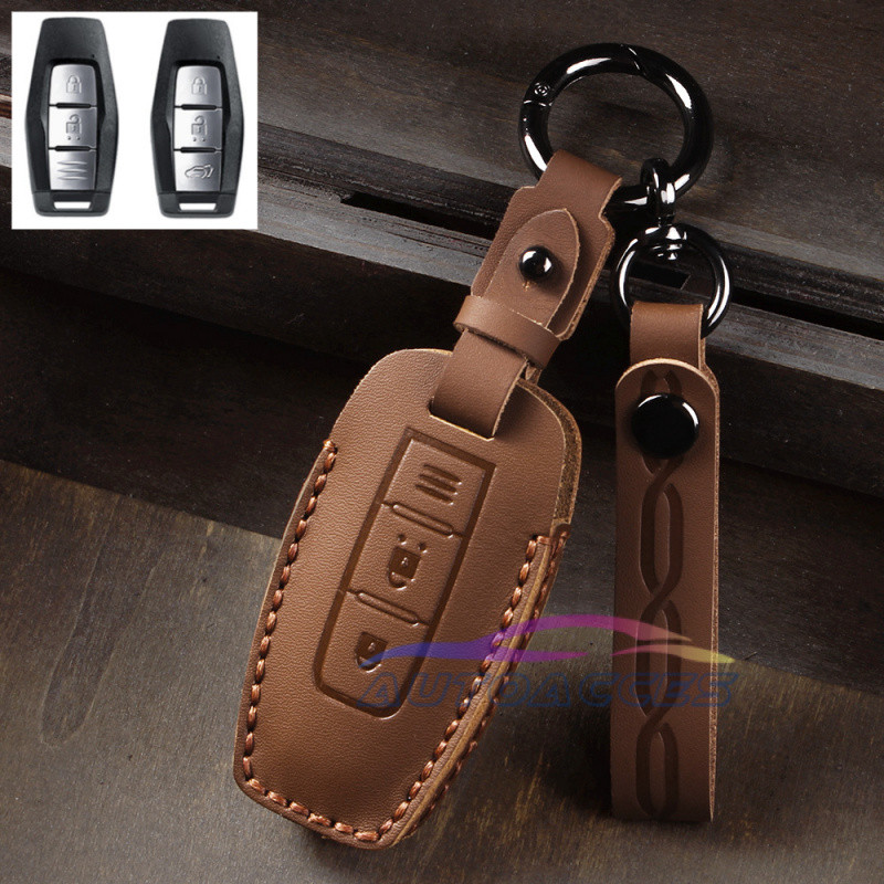 กระเป๋าป้องกันกุญแจรถยนต์สำหรับ Mitsubishi Xpander Triton Gls และ Triton Athlete ปกหนังกุญแจแบบไม่ใช