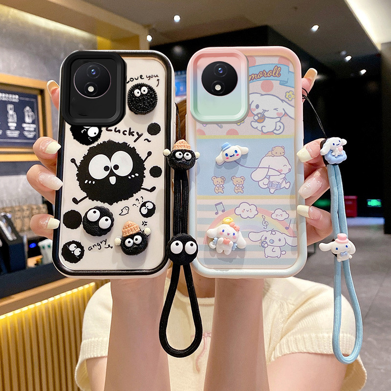 เคส vivo y02a เคส vivo y02t เคสโทรศัพท์สุนัขสีขาวขนาดเล็กน่ารักสําหรับ vivo y02 cover