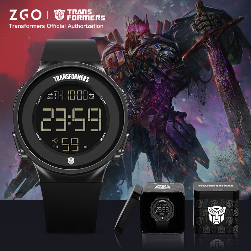 Zgo x Transformers Kids Smartwatch สําหรับเด็กผู้ชาย Glow-in-the-Dark นาฬิกาดิจิ