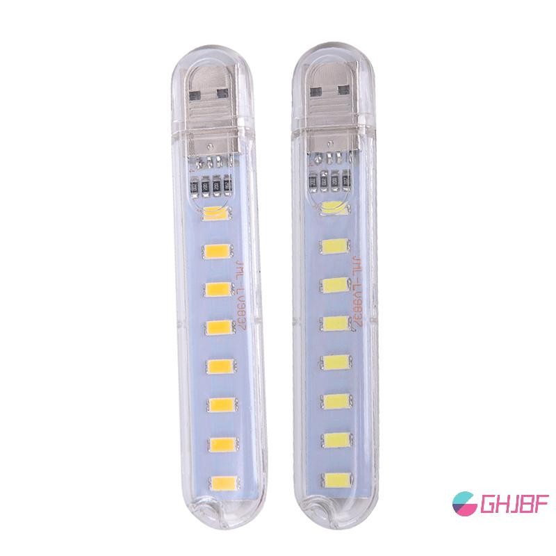 Ghjbf] Mini LED แบบพกพา uddingV 8 LED USB Lighting คอมพิวเตอร์มือถือโคมไฟไฟกลางคืนเดิม สสส n n n n n