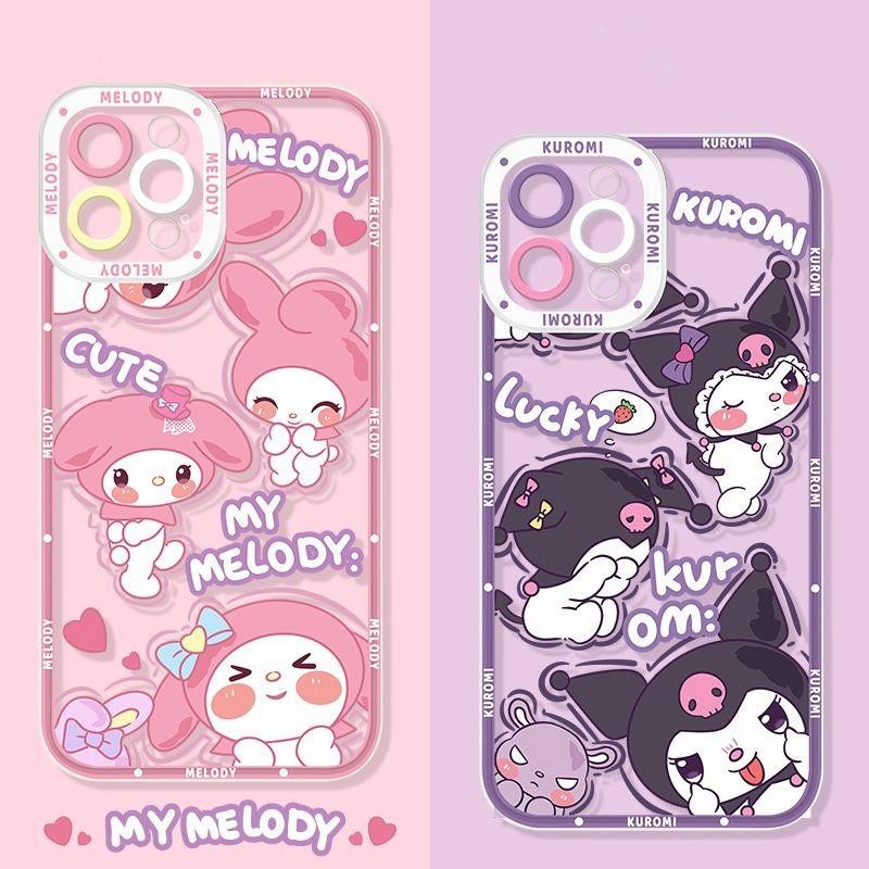 เคสโทรศัพท์มือถือ แบบนิ่ม ลายการ์ตูนมายเมโลดี้ คุโรมิ สําหรับ Samsung S23 Ultra S24 Plus S22 S21 S20 S23 FE Note 10 Lite 10 Pro 20 J7 Prime J6 Plus A21S A72 M23