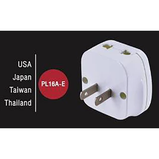 [ 1ชิ้น ] ปลั๊กแปลง Toshino PL16A Series 16A 3600W ปลั๊กแปลง 2 in 1 2ขาและ3ขา เต้ารับนานาชาติ ผลิตจากวัสดุไม่ลามไฟ 36...