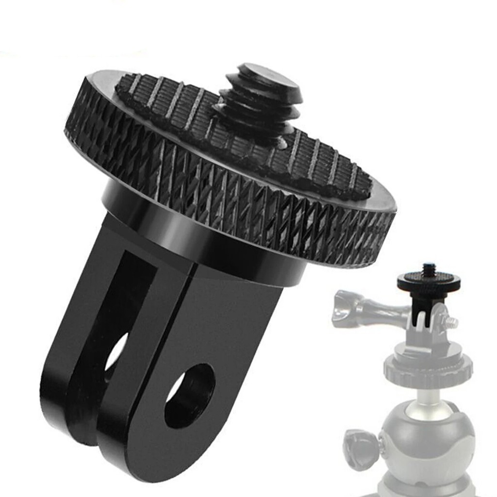 Aluminum Alloy 1/4 inch Mini Tripod Adapter Mount for GoPro Hero 11 10 9 Black Sjcam M10 Xiaomi Yi 4