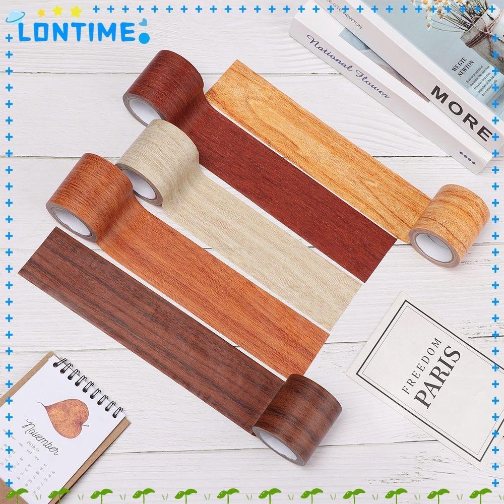 สติกเกอร์เทปกาว ลายไม้ ยาว 5 ม./ม้วน สําหรับตกแต่งเฟอร์นิเจอร์