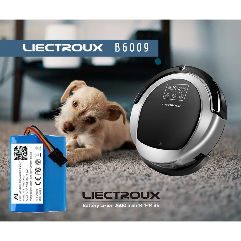 แบตเตอรี่หุ่นยนต์ดูดฝุ่น Liectroux B6009 Li-ion 2600mAh 14.4-14.8V thumbnail 5
