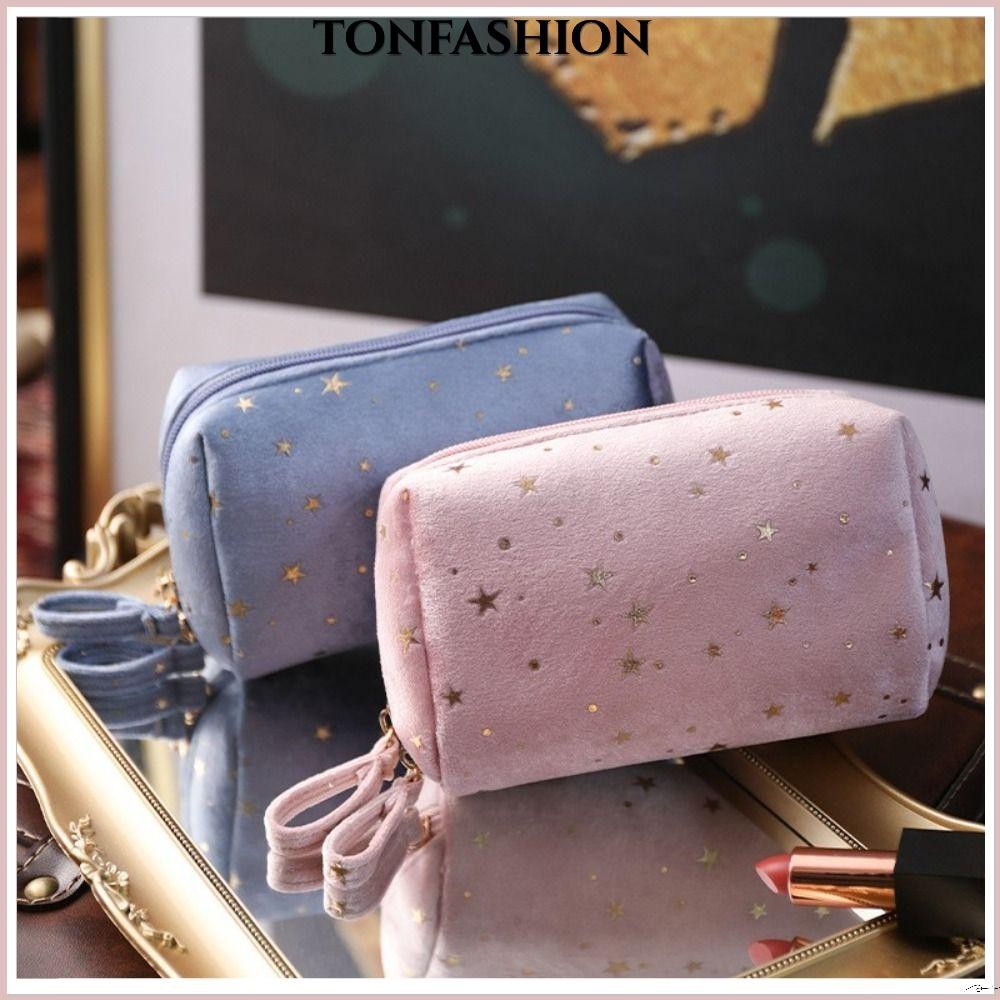 Tonfashion กระเป๋าเครื่องสําอาง กระเป๋าลิปสติก กระเป๋านุ่ม