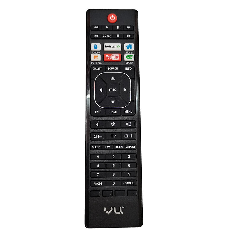 ใหม่ AN5304-P02 สําหรับ VU LCD LED TV รีโมทคอนโทรลพร้อม YouTube Hotstar