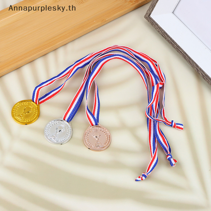 Annapurplesky Crown เหรียญรางวัลฟุตบอล รางวัล รางวัล รางวัล สีเงิน ทอง บรอนซ์ ของเล่นสําหรับเด็ก ของขวัญ ของที่ระลึก กีฬากลางแจ้ง TH