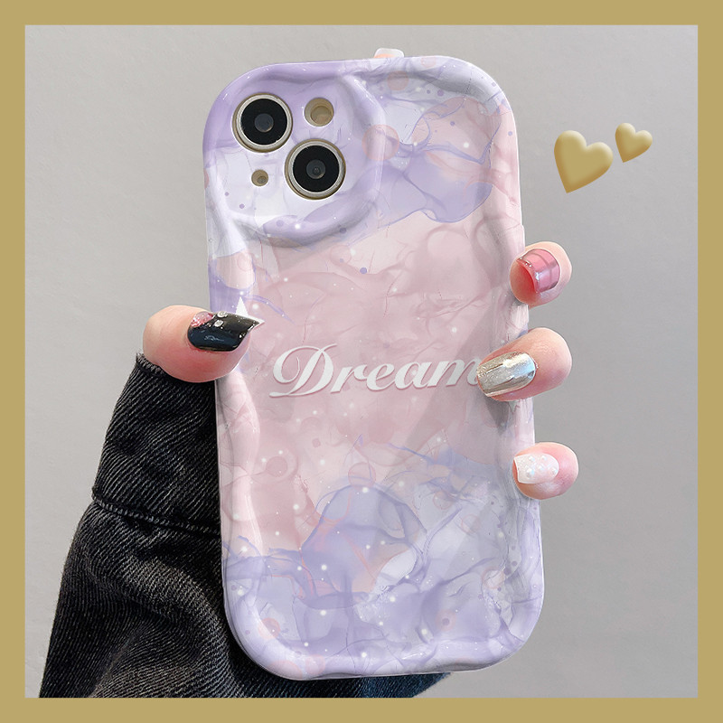 เคสไอโฟน FOR IPHONE 11 14 PRO iPhone 11 13 12Pro MAX X XS XR XSMAX 6 7 8 Plus รอยเปื้อนสีม่วง ซิลิก้าเจล เคส Phone Case