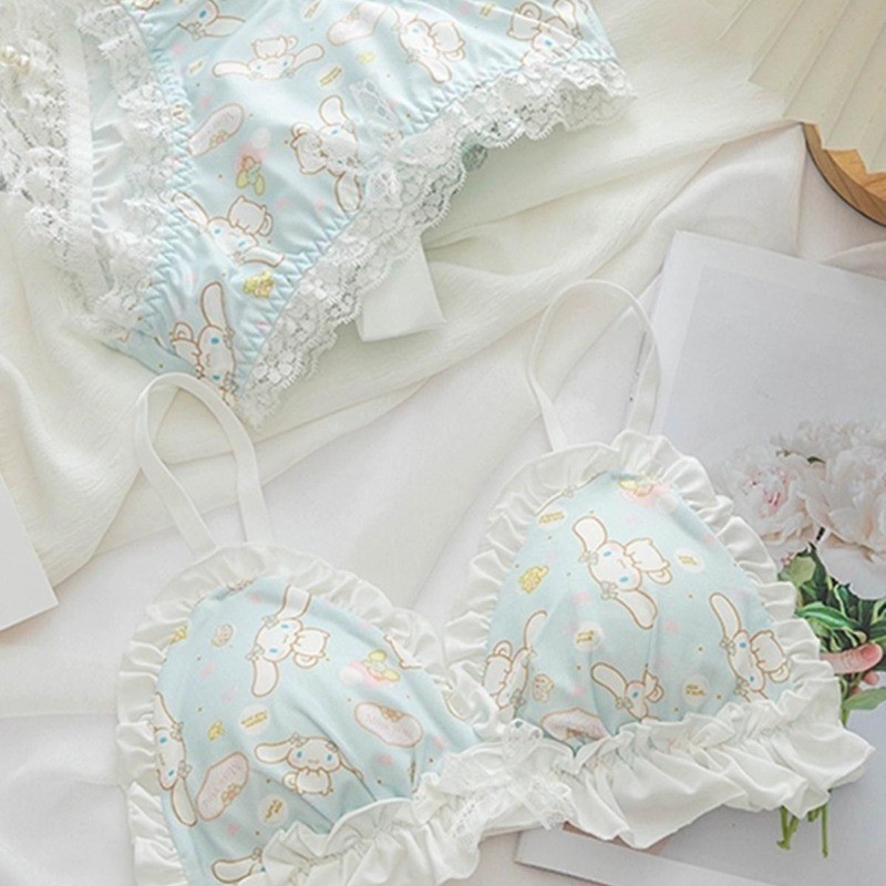 ประเทศไทยมีสินค้า Sanrio ชุดชั้นใน บราไร้ขอบ ทรงสามเหลี่ยม คัพบาง ny073