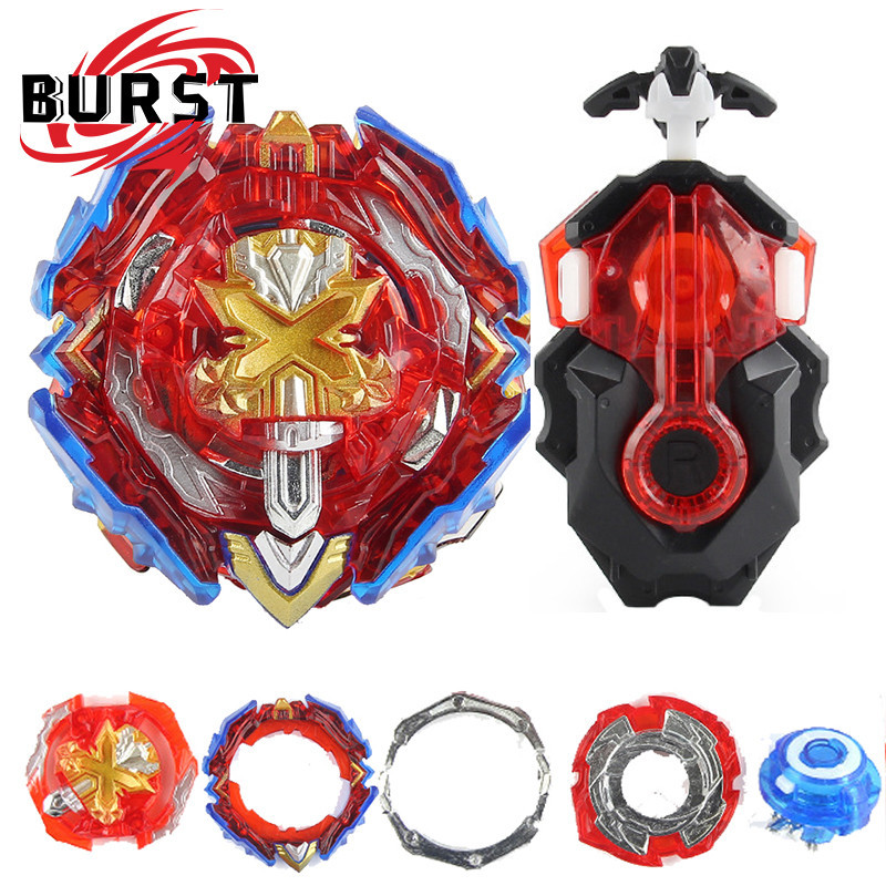 Beyblade Burst ชุด BU Booster B-200 Xiphoid Xcalibur โลหะ Spinning Top B-184 Launcher ชุดของเล่นสําห