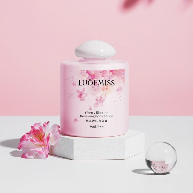 New Product#Cherry Blossom Body Lotion Moisturizing and Anti-Chapping Autumn and Winter Moisture Replenishment Body Fragrance Body Lotion Lasting Fragrance Bathing Women2wu