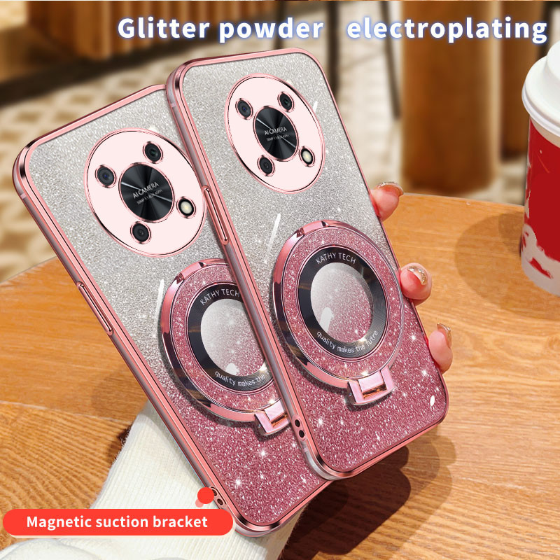 สําหรับ Huawei Nova Y90 เคสซิลิโคนไฟฟ้าขาตั้งโทรศัพท์สําหรับ Huawei NovaY90 เคส TPU ฝาหลัง