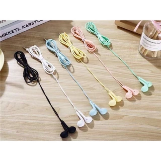 หูฟังมีสาย Macaron รุ่น U19 ควบคุมสายสนทนา ไมโครโฟนชัด เชื่อมต่อผ่าน AUX 3.5 หลากสีให้เลือกU-19