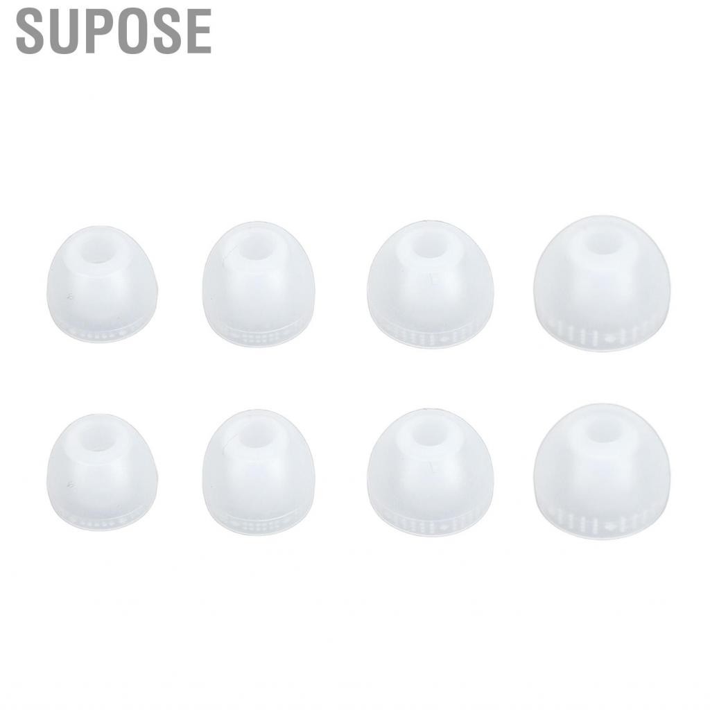 Supose Replacement Ear Tips Breathable Silicone Eartips 4.0mm Inner Hole 4 Sizes Pairs Noise Cancelling for SP510 WF 1000XM3