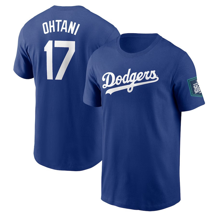2024 MLB World Tour Seoul Los Angeles Dodgers Commemorative Edition Quick drying เสื้อยืดแขนสั้น S-3XLOhtani Betts Freeman