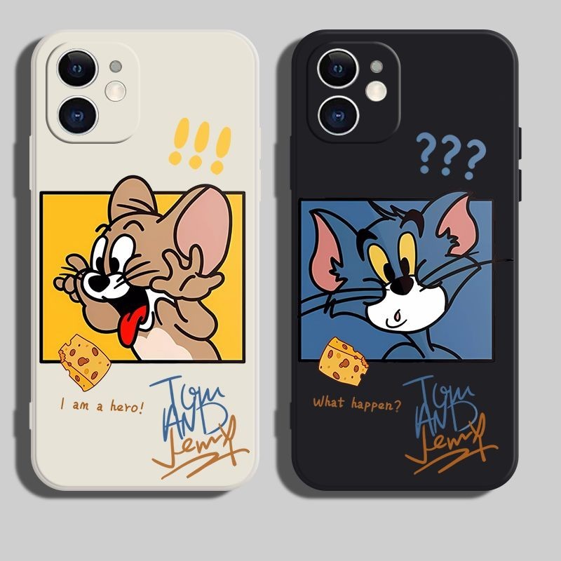 เคสโทรศัพท์มือถือ ลายการ์ตูน Tom Jerry Series สร้างสรรค์ สําหรับ Apple vivo