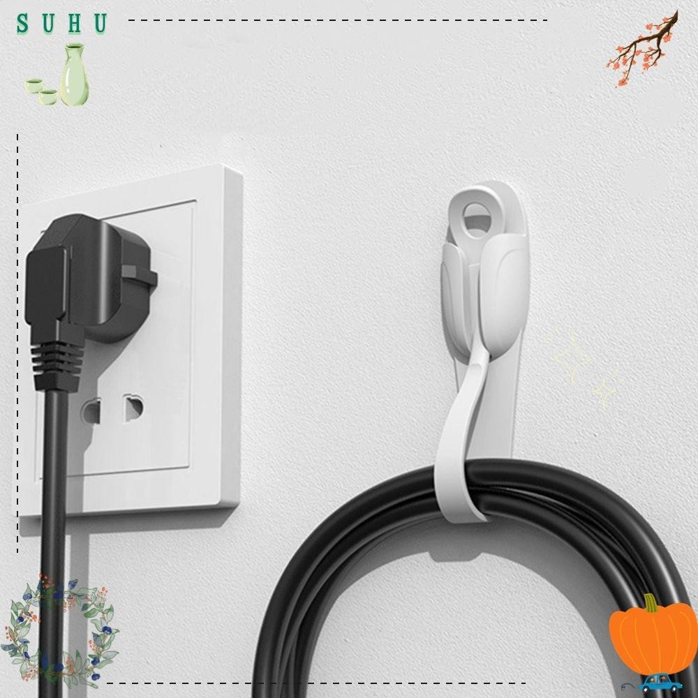 SUHU Tidy Cable Management Self-Adhesive Wrap Cord Organizer Cord Organizer Universal for Kitchen Appliances Cable Cord Holders Organizer Storage Hooks Multifunctional Cord Wrap Holder/Multicolor