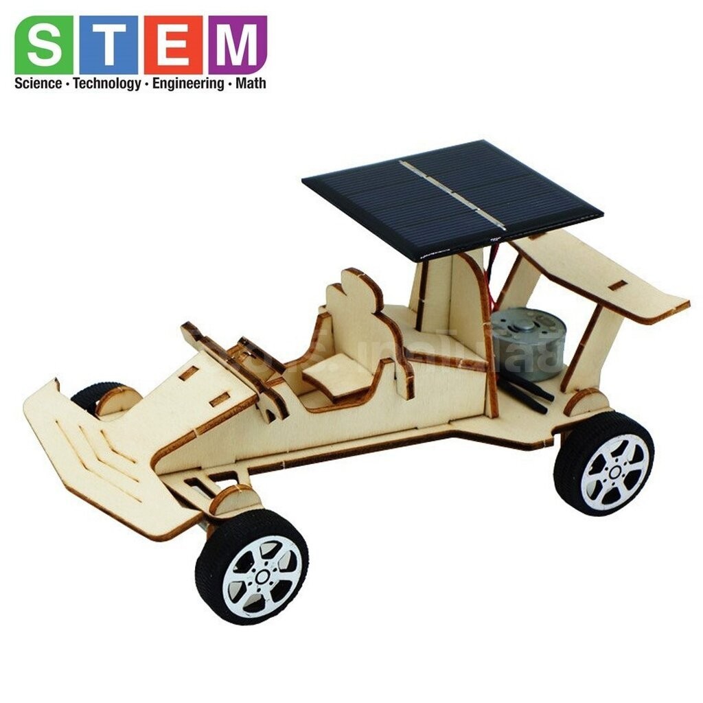 T-M204 ชุดประกอบไม้ รถแข่ง พลังงานแสงอาทิตย์ Solar Racing Wooden Kit STEM Education ของเล่นเสริมทักษะ เสริมพัฒนาการ - รูปที่ 4