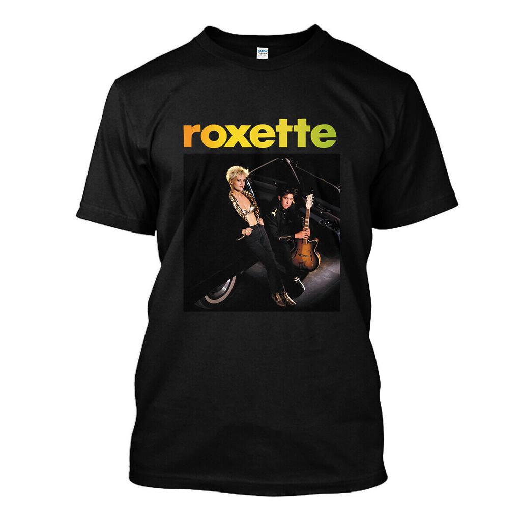 Roxette Join The Joyride เสื ้ อยืดสีดําและสีขาว