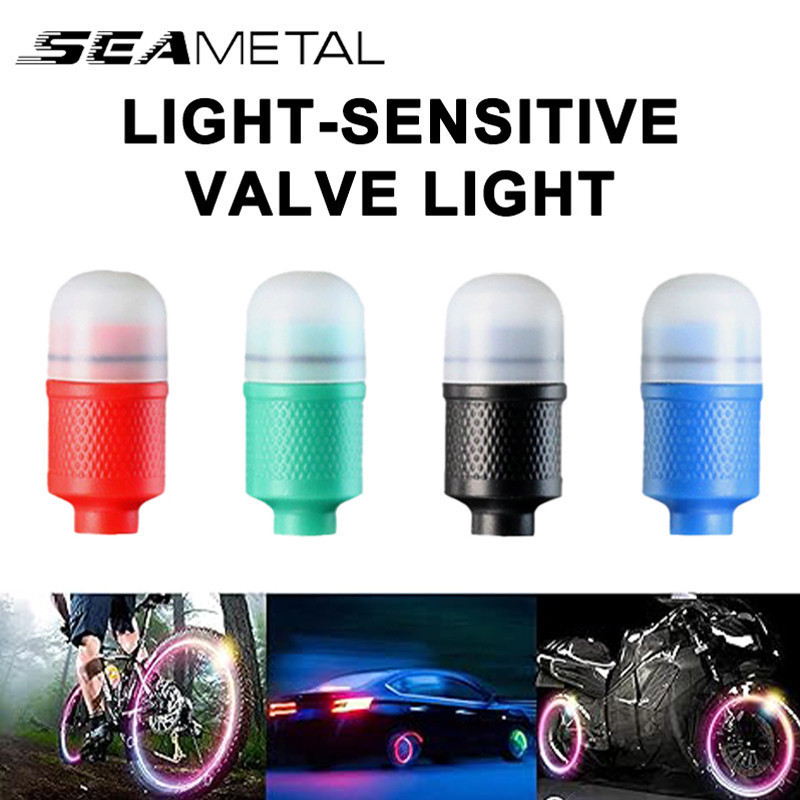 Seametal ไฟกระพริบเตือน LED สําหรับติดล้อรถยนต์
