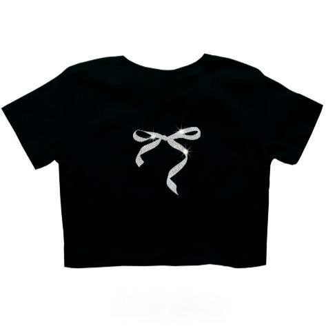 （จัดส่งตลอด 24 ชั่วโมง）Angle Official - ribbon T-shirt