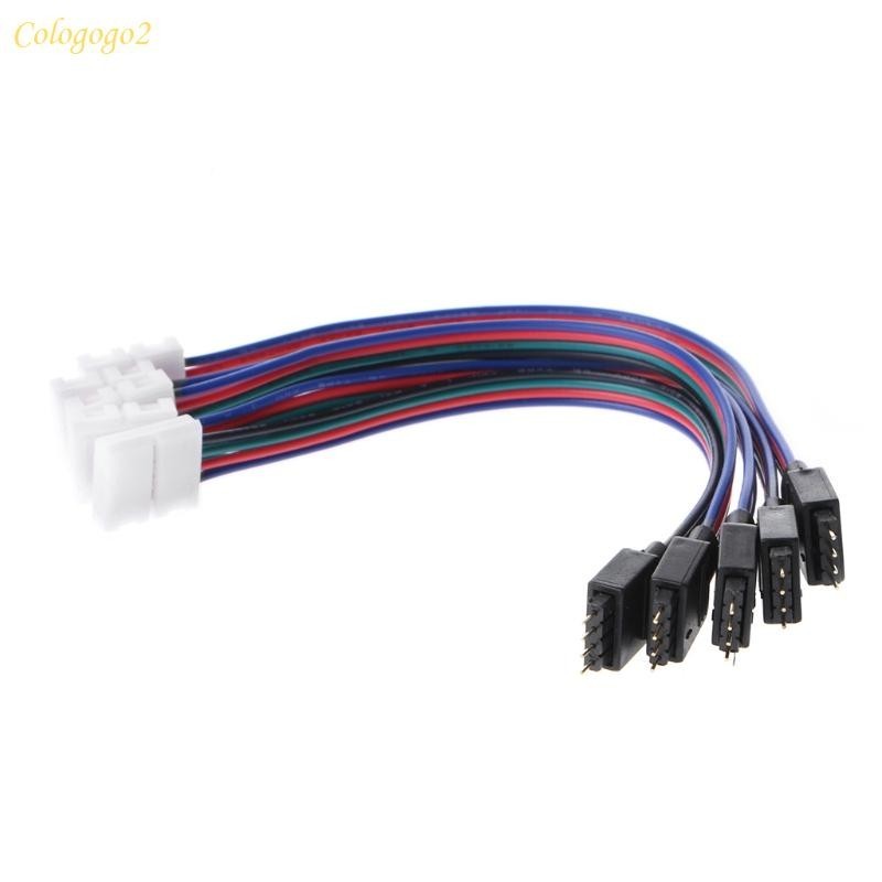 Cologogo2 สายไฟ LED 4 Pin 4 Pin 5050 3528 15 ซม. 5 ชิ้น