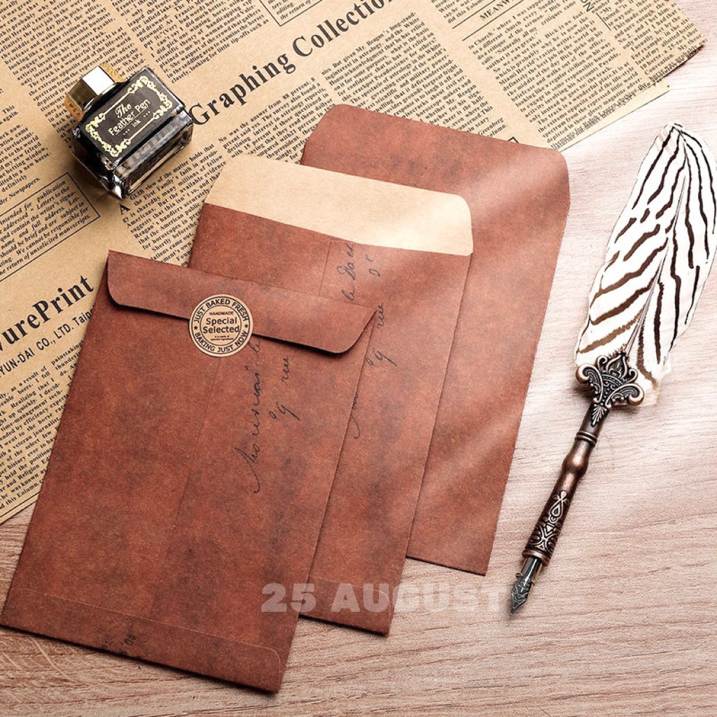 Retro style envelope Kraft paper envelope