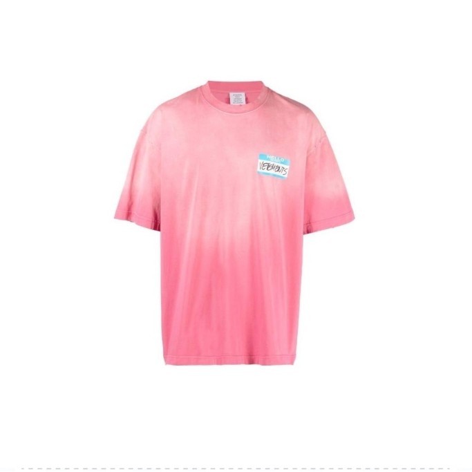 เสื้อยืด คอกลม ขนาดใหญ่ ปักลาย VETEM คุณภาพสูง แฟชั่นสําหรับผู้ชาย และผู้หญิง