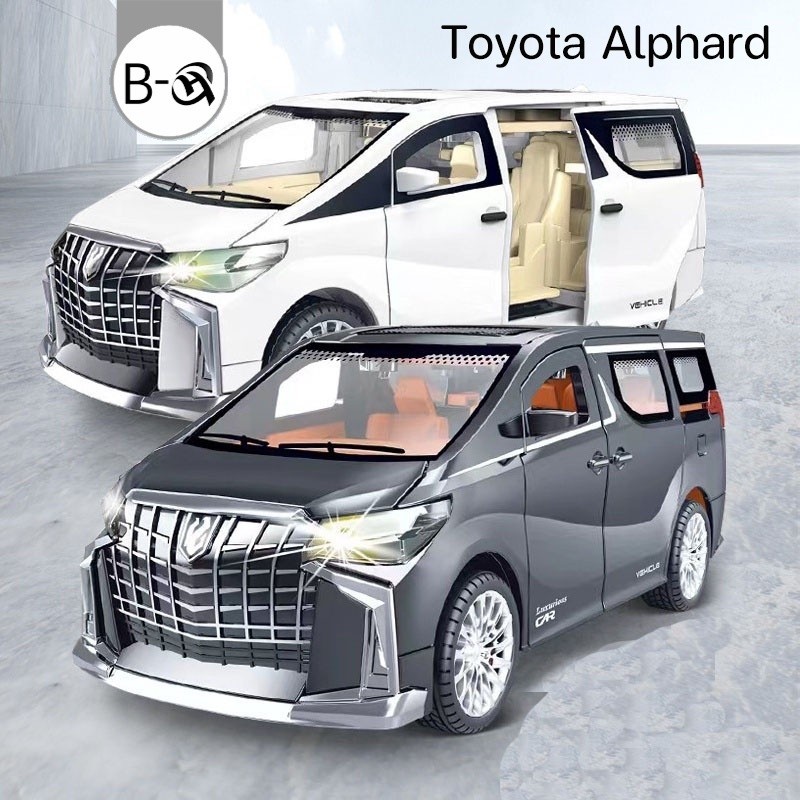 BHQ พร้อมส่ง รถของเล่น รุ่นรถ Toyota Alphard มีเสียง มีไฟ เปิดประตูได้ทุกบาน ราคา ถูกที่สุด ดีลบีเคเค