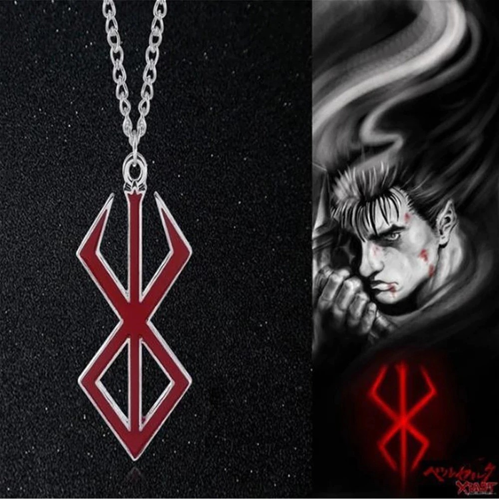Berserk สร้อยคอ อะนิเมะ ร้อน โลหะ พวงกุญแจ จี้โลหะผสม แฟชั่น เครื่องประดับ ผู้ชาย ผู้หญิง แฟชั่น เครื่องประดับ