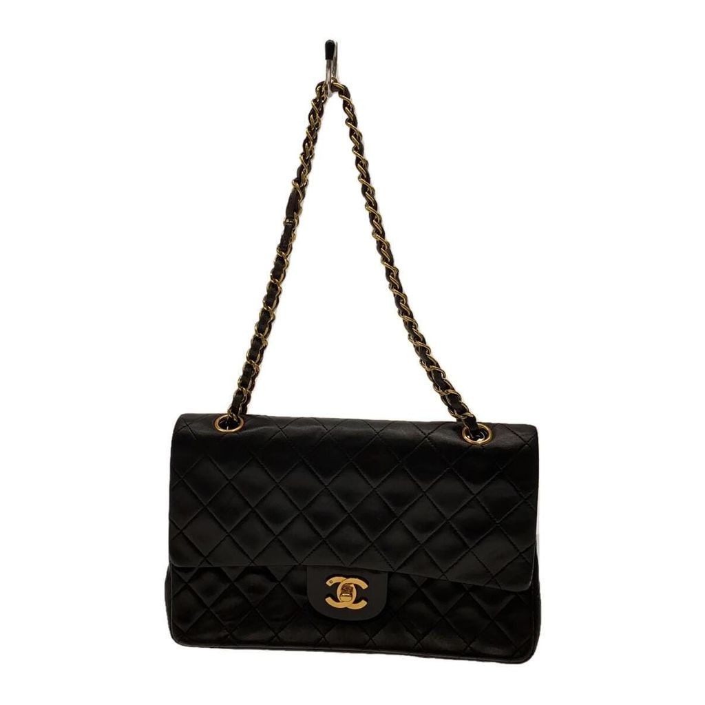 Chanel กระเป๋าสะพายไหล่ สีดํา มือสอง ส่งตรงจากญี่ปุ่น
