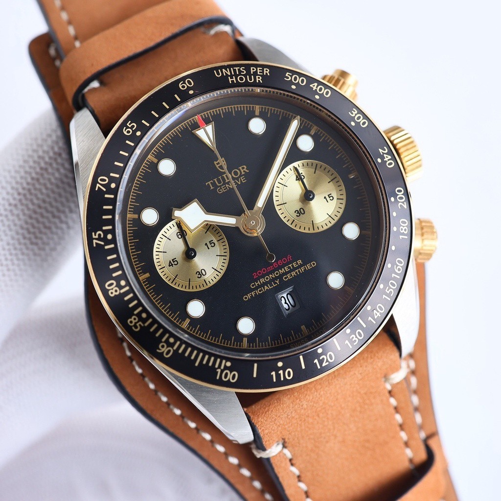 Tudor ZF Factory Biwan Series สายนาฬิกาข้อมือหนังวัว นําเข้า ไซซ์ 41 มม.