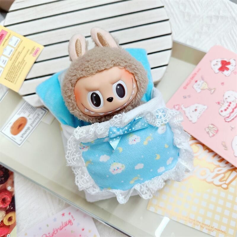 ชุดเสื้อผ้าตุ๊กตา Labubu Macaron ขนาด 17 ซม.