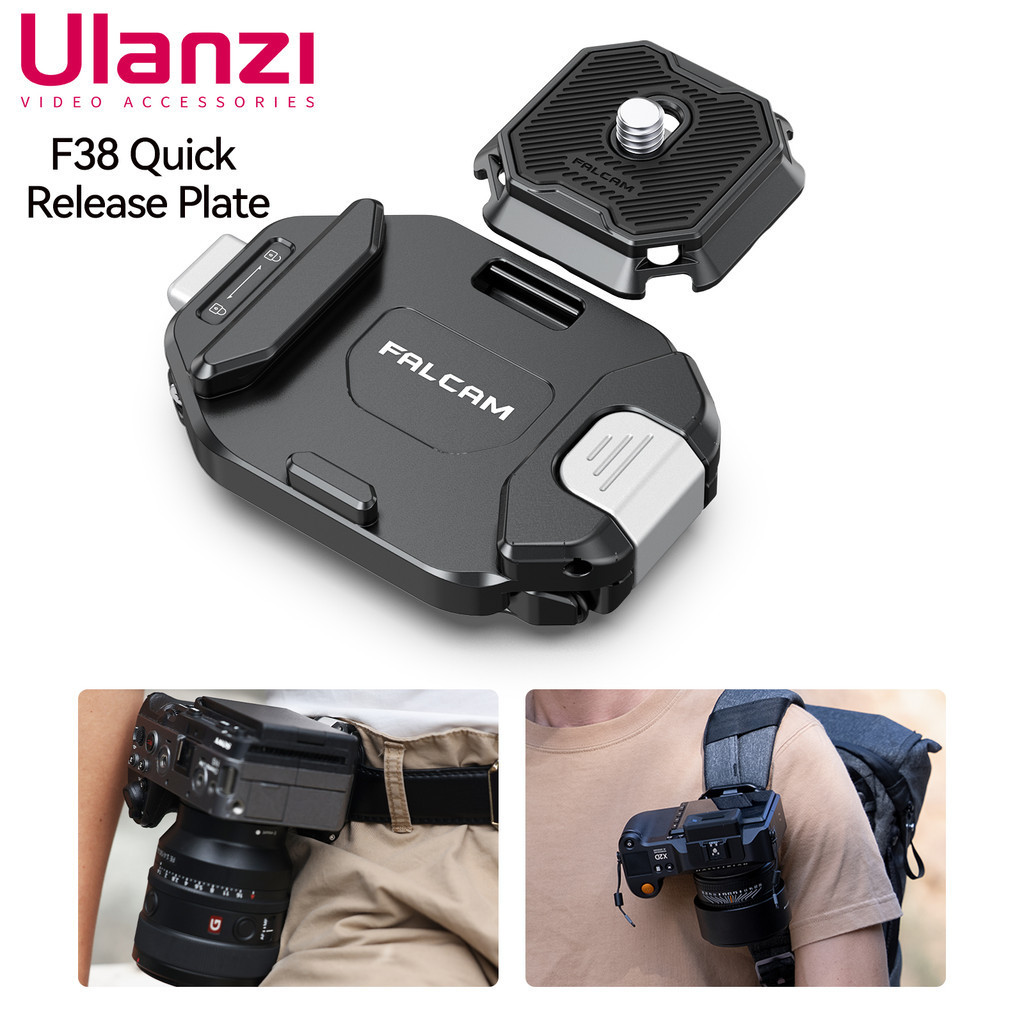 Ulanzi F38 ชุดฐานคลิปกระเป๋าเป้สะพายหลัง อัพเกรด V2 สําหรับกล้อง Gopro Sony Canon Nikon DSLR F38 Arca-Swiss