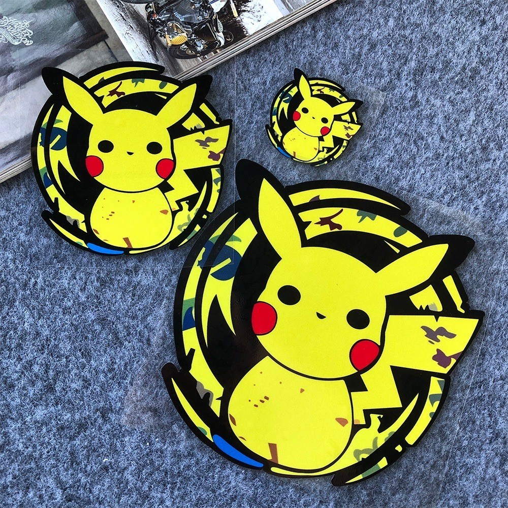 JDM Pikachu โมโห สติ๊กเกอร์ Vinyl สะท้อนแสง ตกแต่งรถ รถไฟฟ้า รถยนต์ หน้าต่าง HRV Civic Mazda Nissan