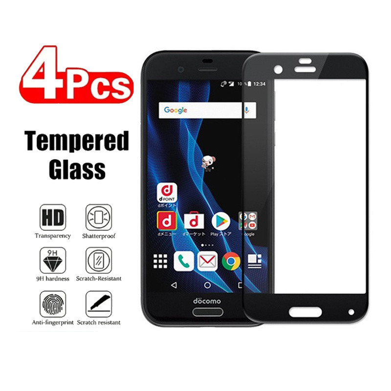 Sharp Aquos R SH-03J SHV39 605SH คลุมทั้งหมดปกป้องหน้าจอโทรศัพท์กระจกนิรภัยฟิล์มป้องกัน