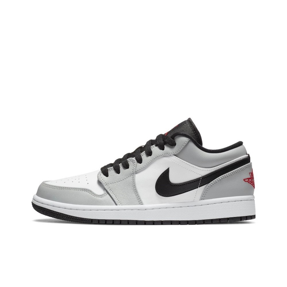 【พร้อมส่ง ของแท้ 100%】Nike Air Jordan 1 Low Light Smoke Grey Sneakers AJ1 รองเท้าผ้าใบ แฟชั่นรองเท้าลำลอง