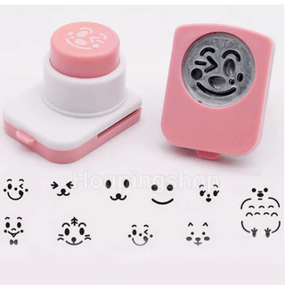 แม่พิมพ์ตัดข้าวปั้น รูปการ์ตูนหน้ายิ้ม สําหรับทําซูชิ สาหร่าย เบนโตะ DIY
