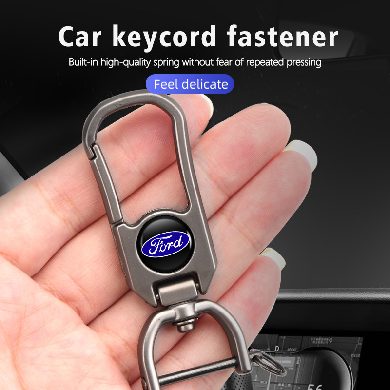 พวงกุญแจรถ anti-lost หัวเข ็ มขัดจี ้ ระดับไฮเอนด ์ สําหรับ Ford Fiesta Ranger Mondeo Escape Ecosport Fusion Explorer