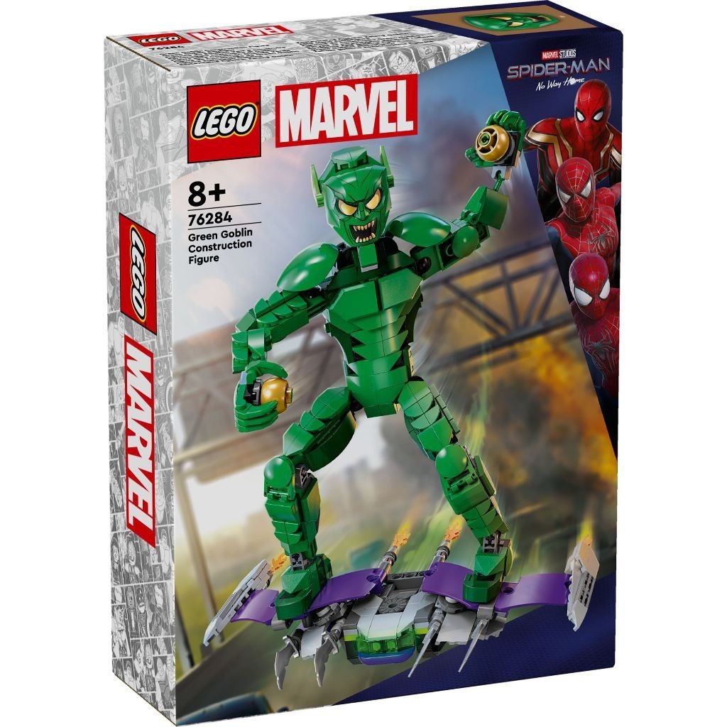 Lego ฟิกเกอร์ Super Heroes Marvel 76284 Green Goblin (471 ชิ้น)