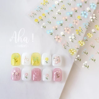 สติ๊กเกอร์ติดเล็บ ลายการ์ตูน แบบบาง มีกาวในตัวลอกแปะได้ค่ะ ลายดอกไม้ กันน้ำ มีมากกว่า 30 แบบ ลายน่ารัก สุดฮิต