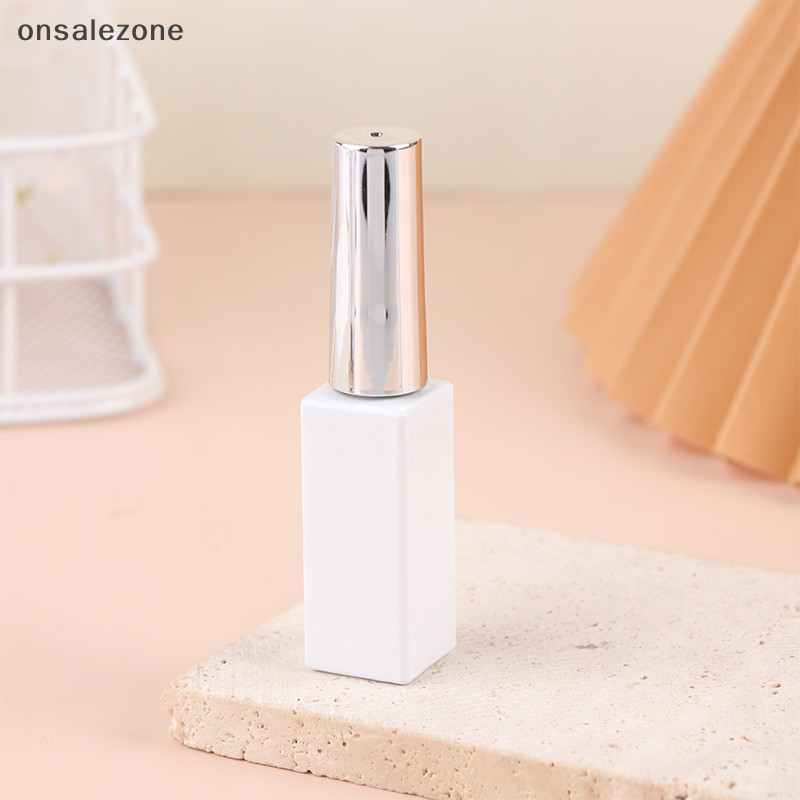 Ozth ขวดแก้วเปล่า 8 10 12 15 มล. เนื้อแมตต์ สีขาว สําหรับใส่ยาทาเล็บ เจล