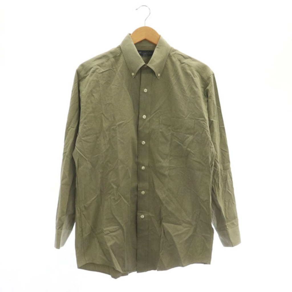 Brooks Brothers Check Shirt Button Down Long Sleeve Cotton M Green Direct from Japan Secondhand