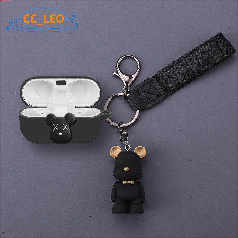 for Panasonic Technics EAH-AZ100 Case Cartoon Keychain Cute Silicone Soft Case Suitable for Technics