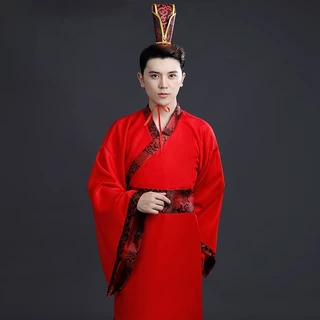 ชุดฮ่องเต้ จีนโบราณ ผู้ชาย สวมใส่สบาย เหมาะสำหรับการแสดงละคร