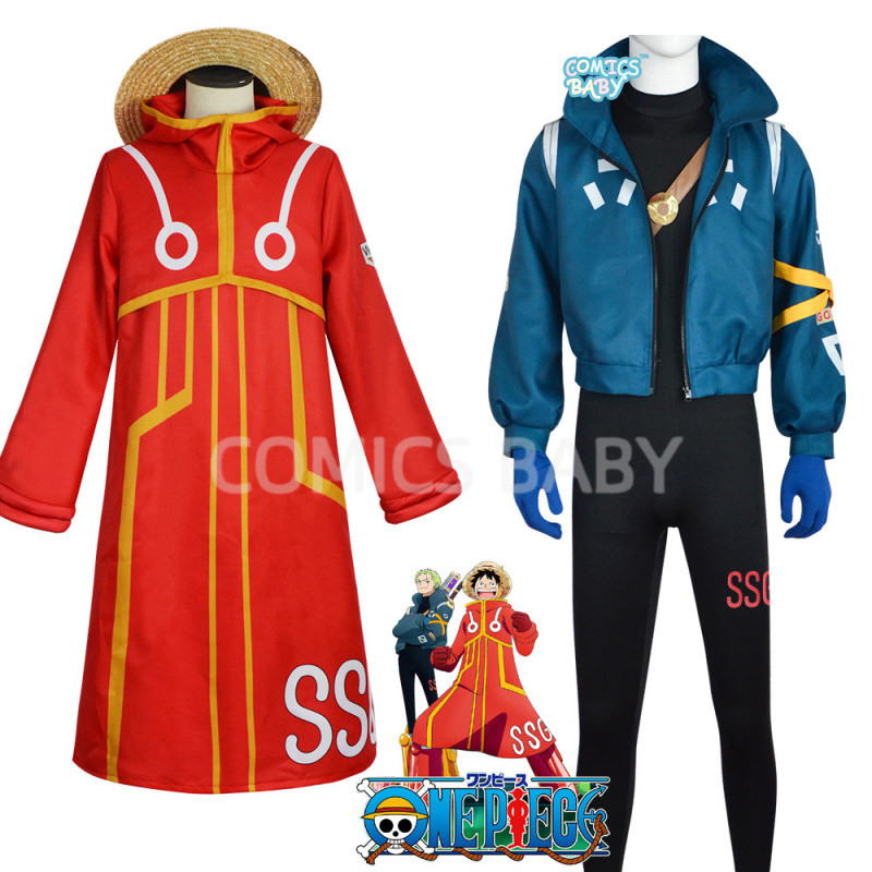 One Piece cosplay costume kids and adults  เกม อะนิเมะ คอสเพลย์ Egghead Chapter Zoro Luffy Anime Hal