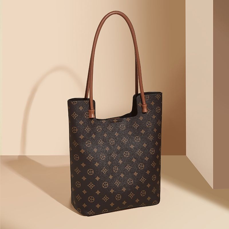 Tote Bag กระเป๋าสะพายความจุขนาดใหญ่กระเป๋าหญิง All-Match Bucket Bag Retro Commuter Bag