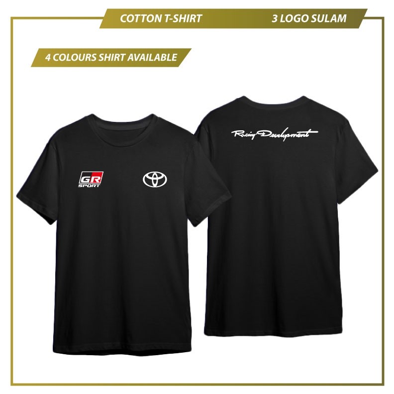 [พร้อมส่ง]เสื้อยืดคอกลม ผ้าฝ้าย พิมพ์ลายโลโก้ Toyota GR Sport TRD Racing สําหรับผู้ชาย S-5XL