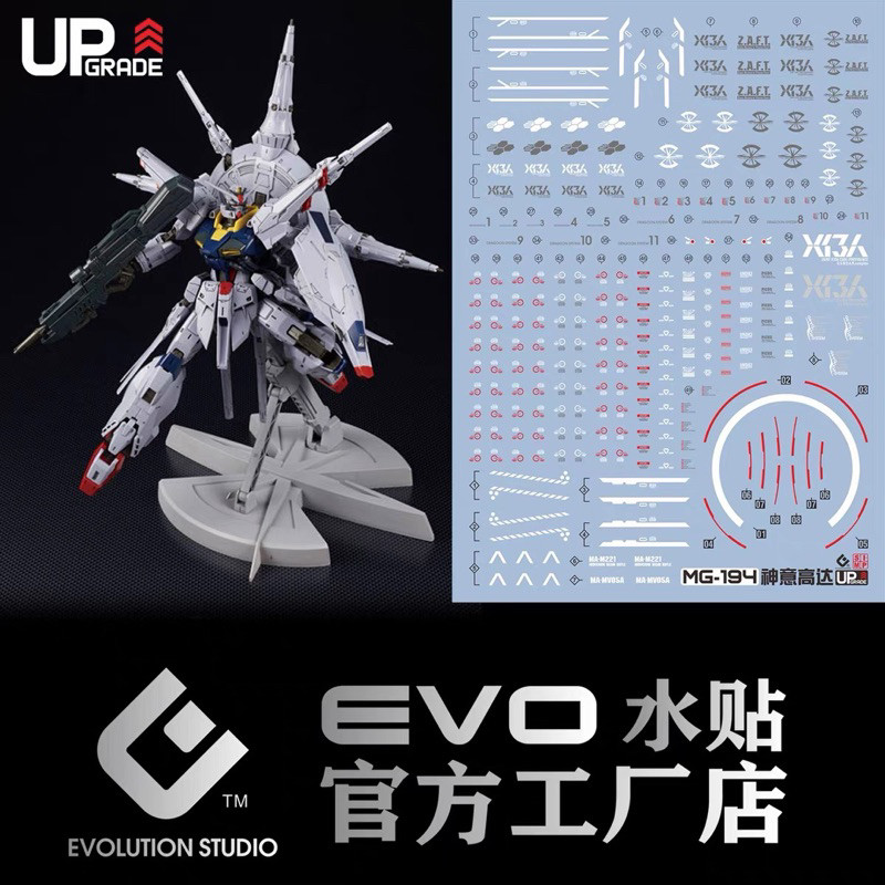 ✅พร้อมส่ง  ดีคอลน้ำ DECAL EVO UPGrade MG 1/100 Providence Gundam สะท้อนแสงแบล็คไลท์ ราคา ถูกที่สุด ดีลบีเคเค